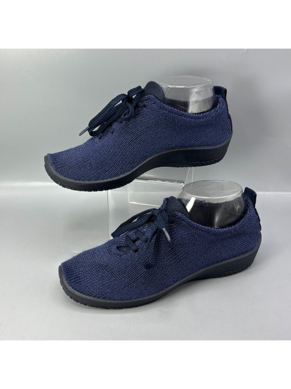 Arcopedico LS Shoes Womens 7 Blue Flexible Knit Lace Up Sneakers Walking